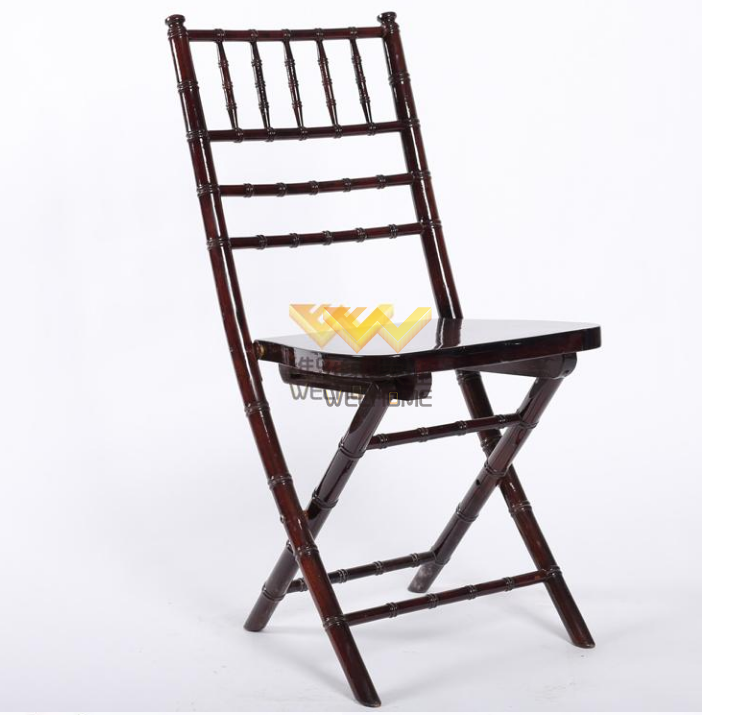 High quality solid wood folding chiavari wedding chair for rental